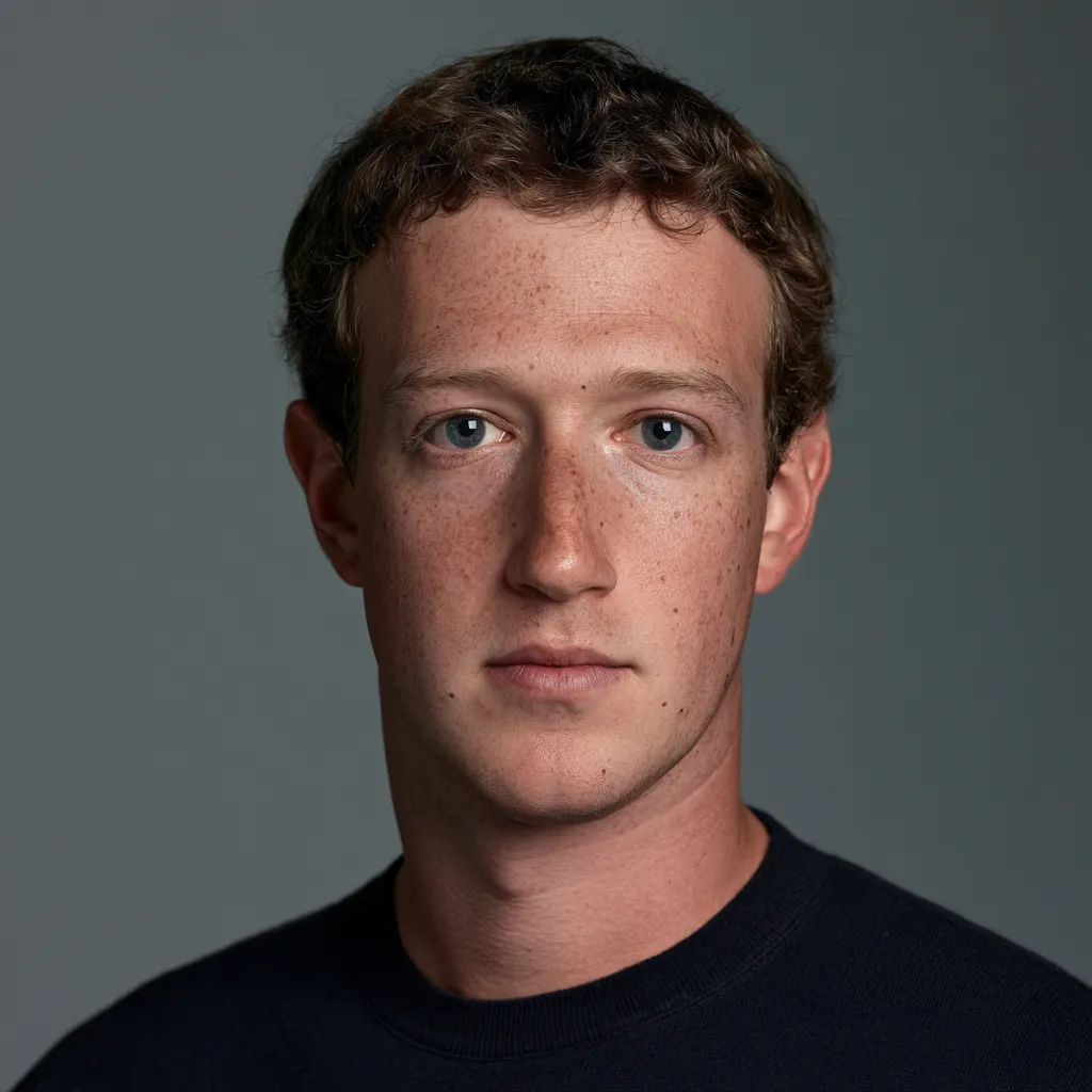 Portrait de Mark Zuckerberg